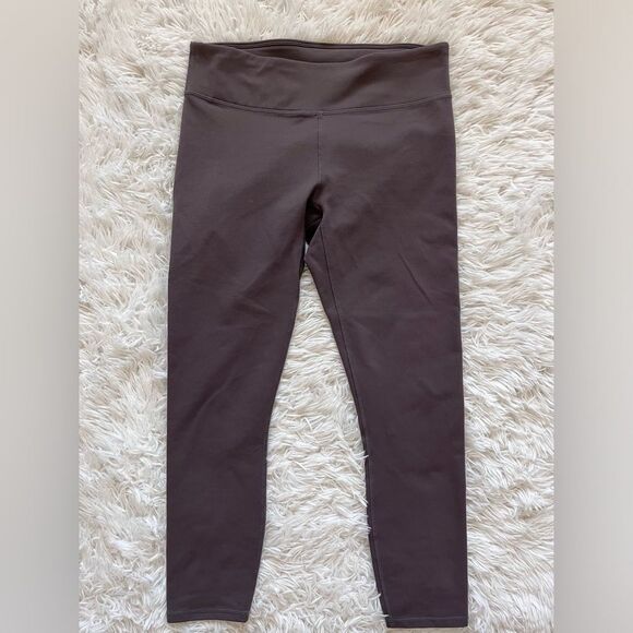 Fabletics workout leggings solid grey capri size small waist pocket - Picture 1 of 6